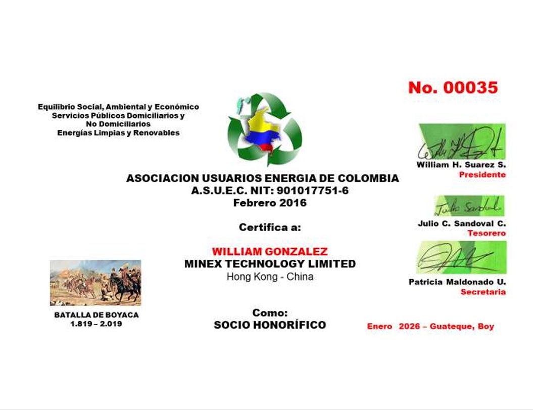 We have joined the association of solar energy system in Colombia